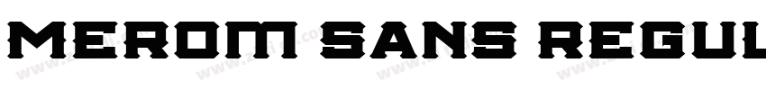 Merom Sans Regula字体转换